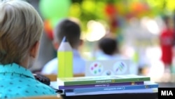 Učenici na nastavi u Severnoj Makedoniji, 1. septembar 2021.