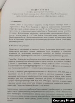 Nacrt osnova za pregovore o sporazumu