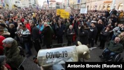 Prosvjedi u Zagrebu, studeni 2021.