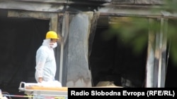 Jutro nakon požara u bolnici u Tetovu u kojoj je stradalo 14 osoba 10. septembra 2021.