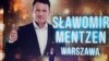 Славомир Ментцен выступает на предвыборном митинге