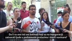 Organizatori protesta i Vučić o incidentu Organizatori protesta i Vučić o incidentu