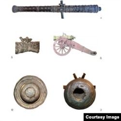 ერეკლე II-ის დროინდელი ზარბაზანი. საქართველოს ეროვნული მუზეუმი