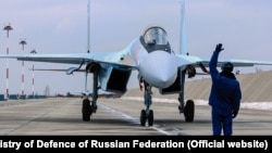 Российский истребитель Су-30СМ, иллюстративное фото