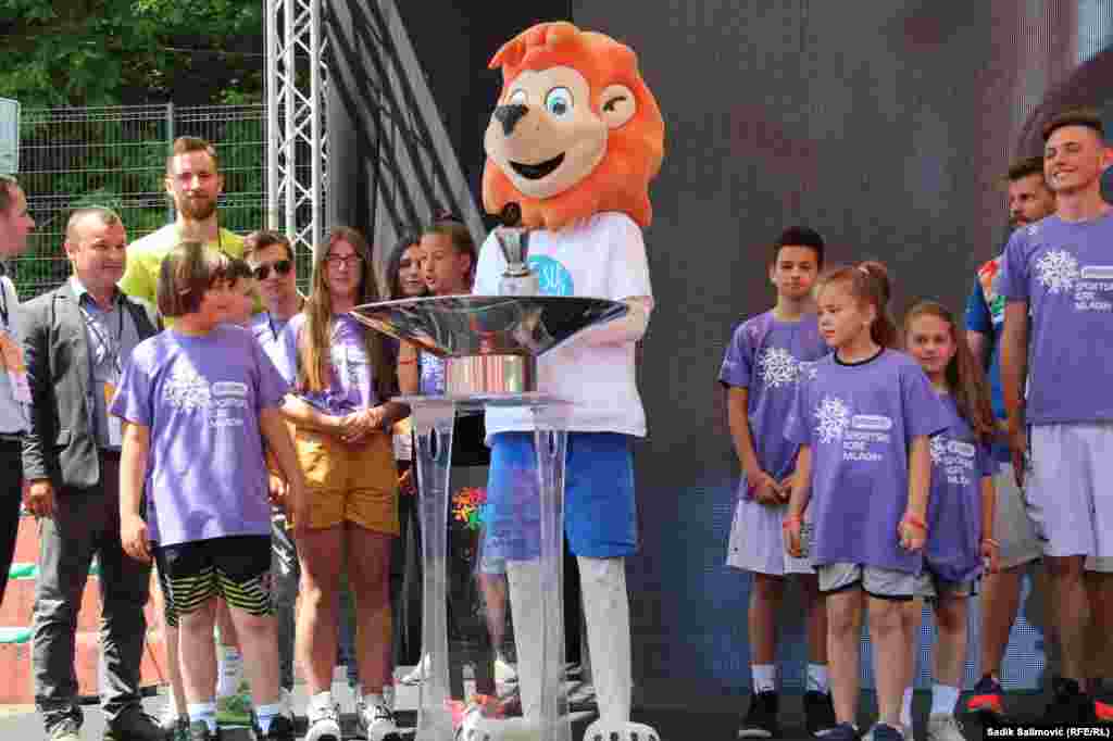 Detalj sa otvaranja Sportskih igara mladih u Srebrenici.