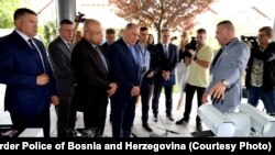 Zoran Galic, direktor Granične policije BiH, Jakub Skalnik, ambasador Češke u BiH i Dragan Mektić, ministar sigurnosti BiH