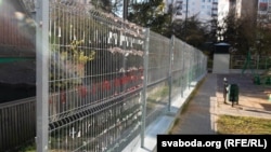 Nekada poznat kao "Trg promjena", sada je tiho mjesto. Minsk, oktobar 2021. 