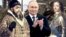 Иван Грозный, Владимир Путин и Петр Первый, коллаж