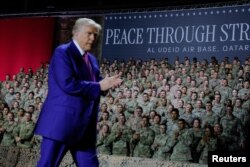 Presidenti amerikan, Donald Trump gjatë një vizite në këtë bazë ushtarake në maj të këtij viti.