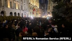 ჯორჯესკუს მომხრეთა საპროტესტო აქცია ბუქარესტში 
