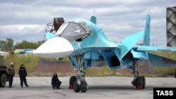 Российский тактический бомбардировщик Су-34