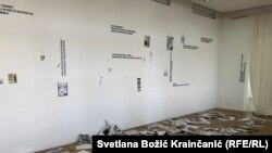 Uništena izložba strip crteža "Nova doba"