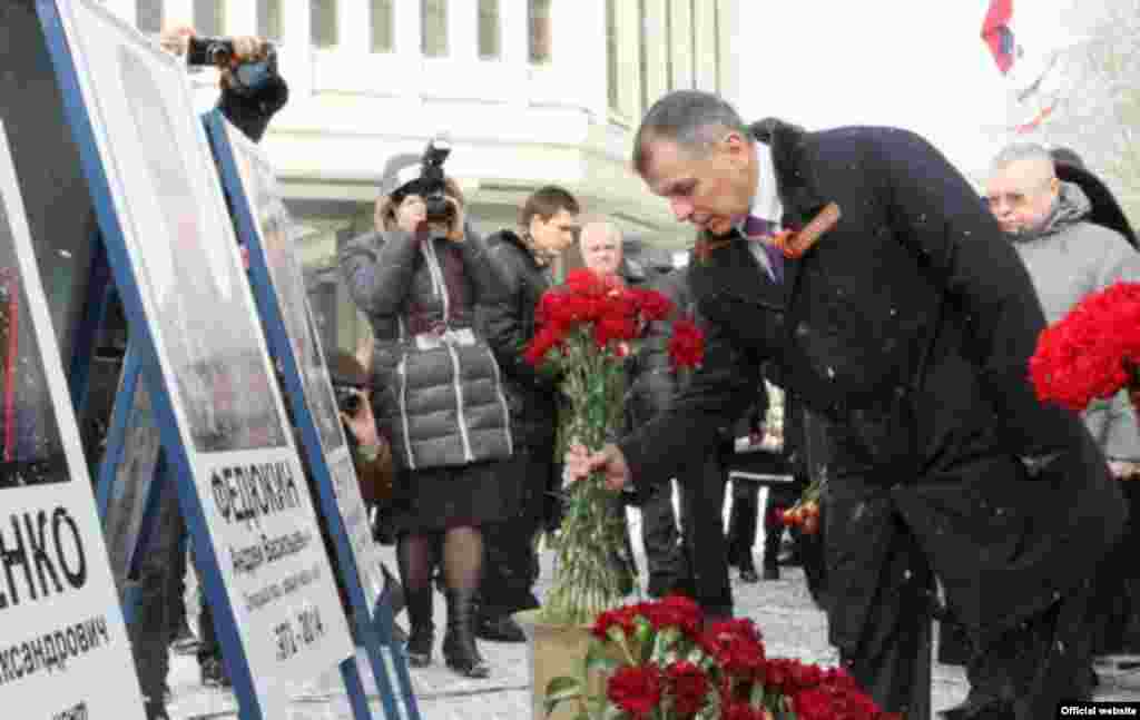 В Крыму почтили память сотрудников «Беркута», погибших в столкновениях на Майдане, 18 февраля 2015 года