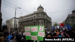 Protest u Beogradu, 8. aprila