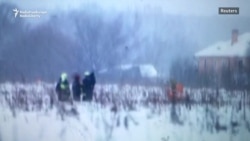 Кадры с места крушения Ан-148 Кадры с места крушения Ан-148