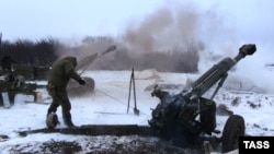 Артилерія угруповання «ДНР» поблизу Дебальцева, 10 лютого 2015 року