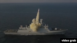 რაკეტა "ჰარპუნის" გაშვება გემიდან. საილუსტრაციო ფოტო