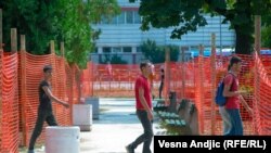 Ograđene površine u parku