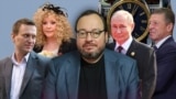 Коллаж. Слева направо: Алексей Навальный, Алла Пугачева, Станислав Белковский, Владимир Путин, Дмитрий Козак.