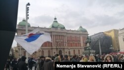 Antikovid protest u Beogradu, 20. mart