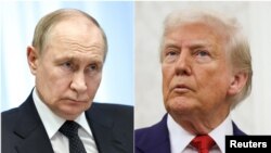 A combination picture shows U.S. President Donald Trump and Russian President Vladimir Putin