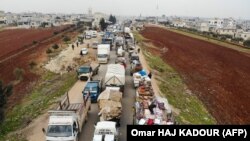 Жителі Ідліба залишають зону бойових дій, кінець січня 2020 року