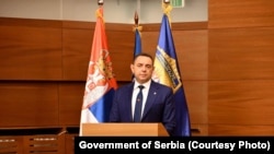 Ministar unutrašnjih poslova Aleksandar Vulin, 17. septembar, Beograd. 