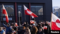 Митинг в Нууке, Гренландия, 16 марта 2025 года