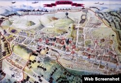 Mapa opkoljenog Sarajeva