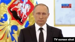 Владимир Путин в Георгиевском зале 3 декабря 2015