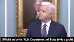 Премьер-министр Черногории Душко Маркович на церемонии в Вашингтоне, 5 июня 2017