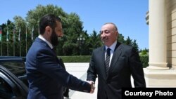 Президенты Сирии и Азербайджана Ахмед аш-Шараа и Ильхам Алиев 