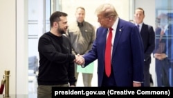 Predsednici Ukrajine i SAD, Volodimir Zelenski i Donald Tramp, Njujork, 27. septembar 2024.