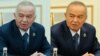 Collage - Uzbekistan's first president Islam Karimov's retouched photo