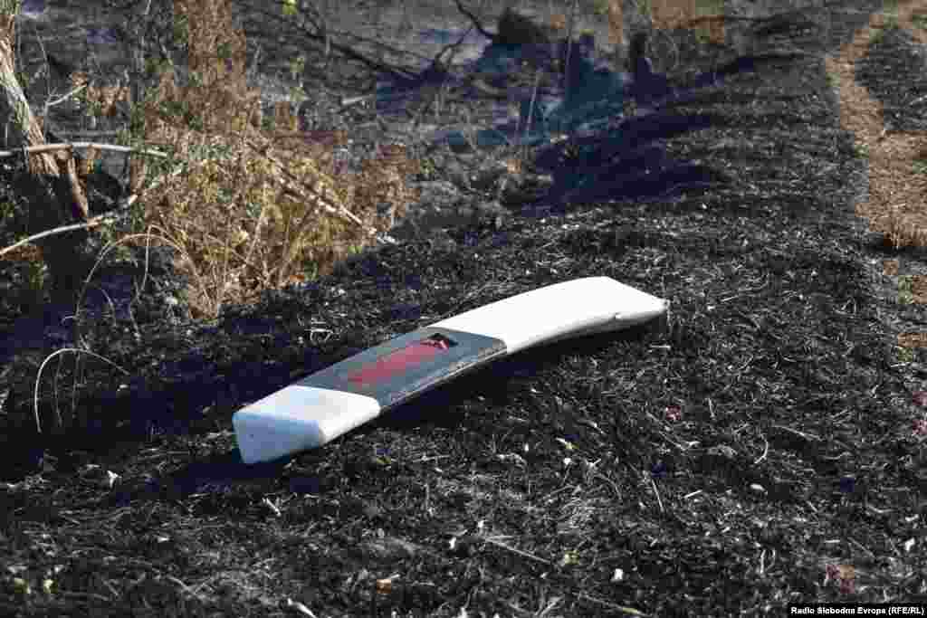 Posljedice požara na obali Prespanskog jezera u Donjem Perovu i Ezeranima.