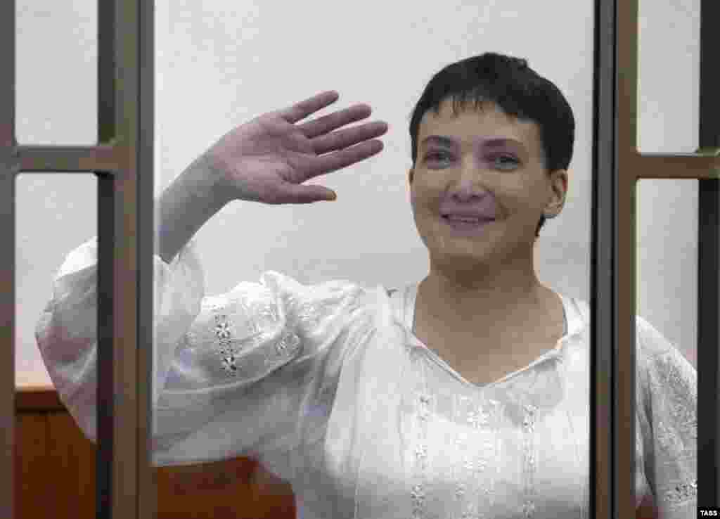 Надежда Савченко на заседании в Донецком городском суде Ростовской области 29 сентября 