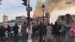 Gori katedrala Notre Dame u Parizu Gori katedrala Notre Dame u Parizu