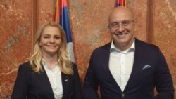 Ministarka Trivić i ministar Vukosavljević, Beograd