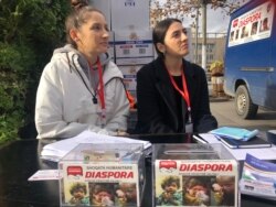 Prikupljanje pomoći u centru Prištine, 28. novembra