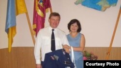 Полковник Юлій Мамчур з дружиною Ларисою