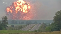 Вінниччина. Відео вибухів на артилерійських складах Вінниччина. Відео вибухів на артилерійських складах