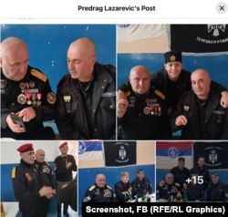 Predrag Lazarević u uniformi sa obeležjima "Srpske kraljevske vojske u otadžbini".