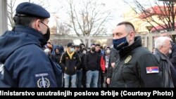 Aleksandar Vulin je ministar policije od oktobra prošle godine, do kada je vodio resor odbrane. Na fotografije tokom posete Preševu, na jugu Srbije, 5. februara 2021.