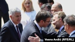 Vrijeme većeg povjerenja: Čelnici BiH Dragan Čović, Mladen Ivanić i Bakir Izetbegović u zvaničnoj posjeti premijeru Srbije Aleksandru Vučiću