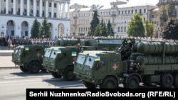 "ნეპტუნის" კომპლექსის გამშვები სისტემები კიევში გამართულ აღლუმზე. 2021 წელი