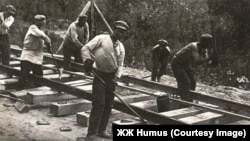 Участок Архара – Хабаровск Дальневосточной ж.д. Забивка костылей