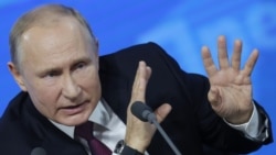 Владимир Путин на пресс-конференции в декабре 2018 года