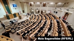 საილუსტრაციო ფოტო: პარლამენტის სხდომათა დარბაზი
