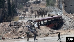 Сирийские военные на подступах к Алеппо