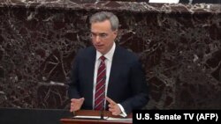 White House Counsel Pat Cipollone defends the president at the Senate impeachment trial.